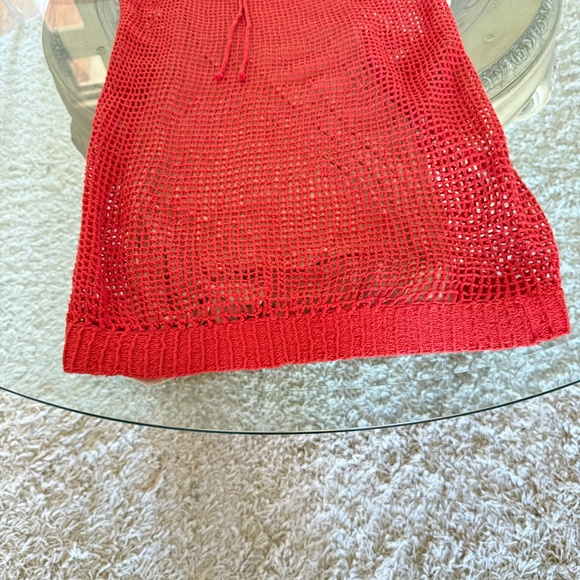 Anthropologie Korovilas Isabel Crochet Dress Small Nude Lined Boho Beachy - Picture 9 of 15